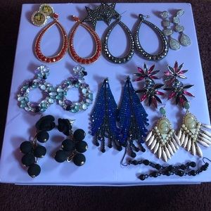 NY and Co lot of 11 pair of earrings